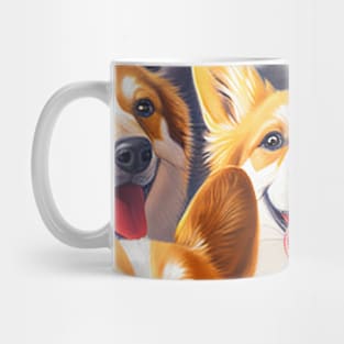 Dog Corgi Wild Nature Funny Happy Humor Photo Selfie Mug